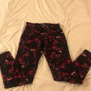Pink & Black Active Crop Pant